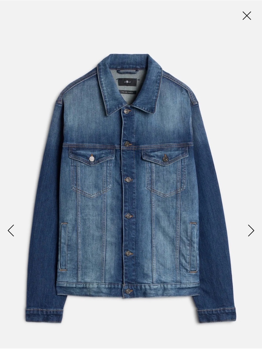 7 for all mankind perfect trucker jacket
